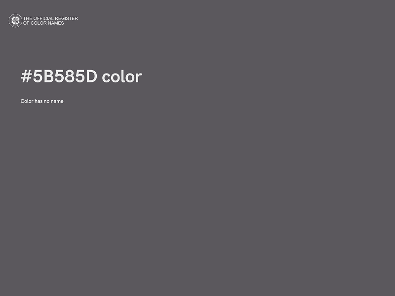 #5B585D color image