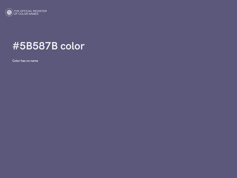 #5B587B color image