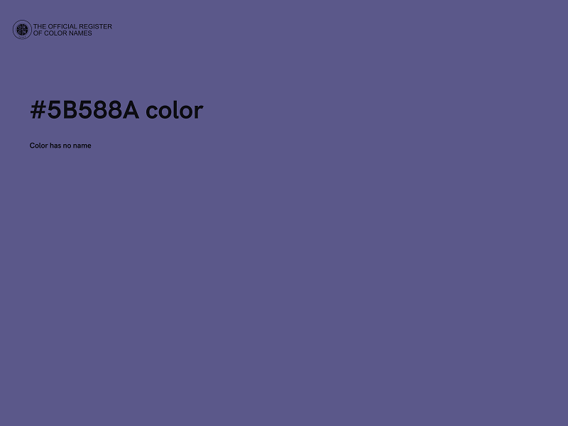 #5B588A color image