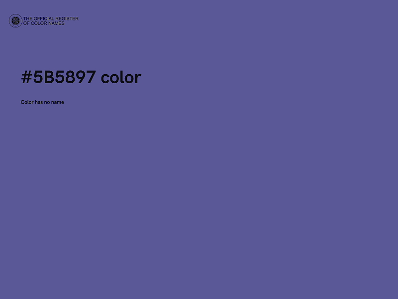 #5B5897 color image