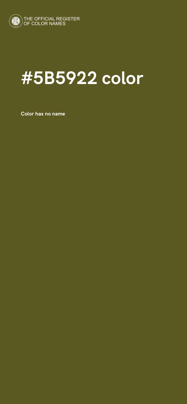 #5B5922 color image