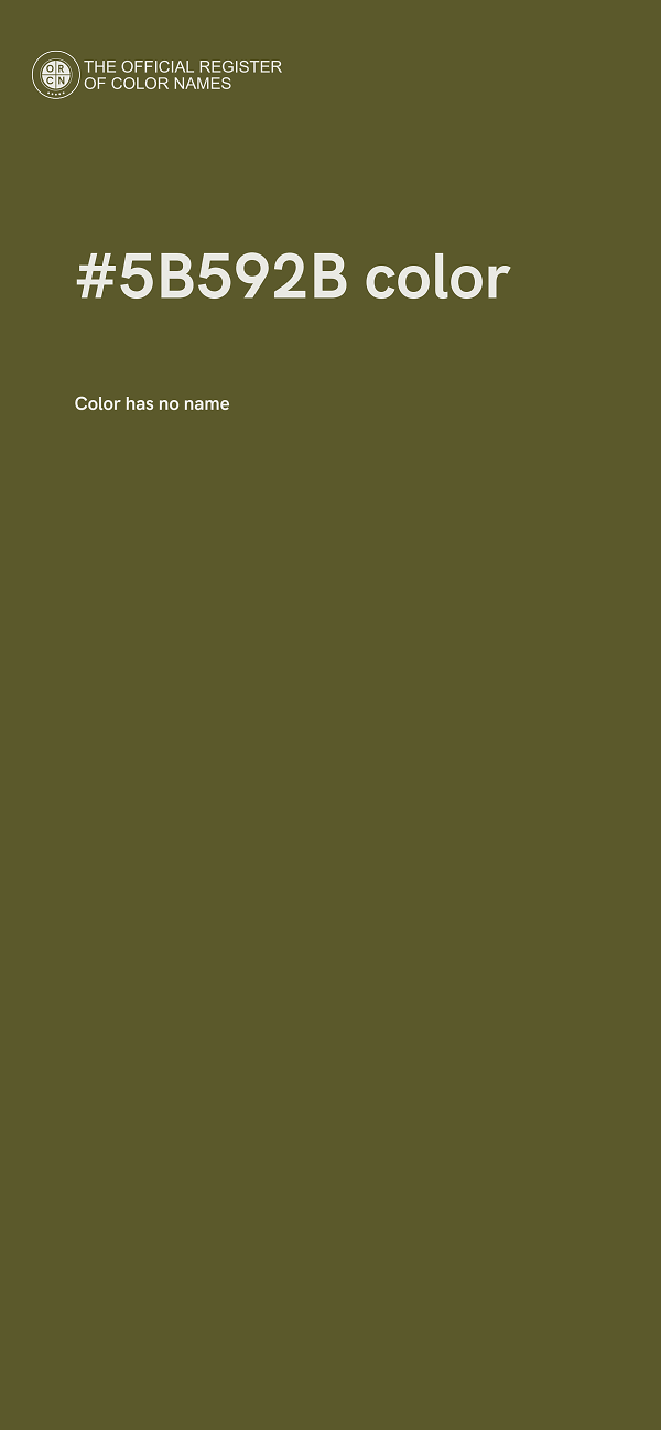 #5B592B color image
