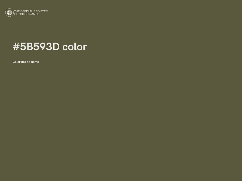 #5B593D color image