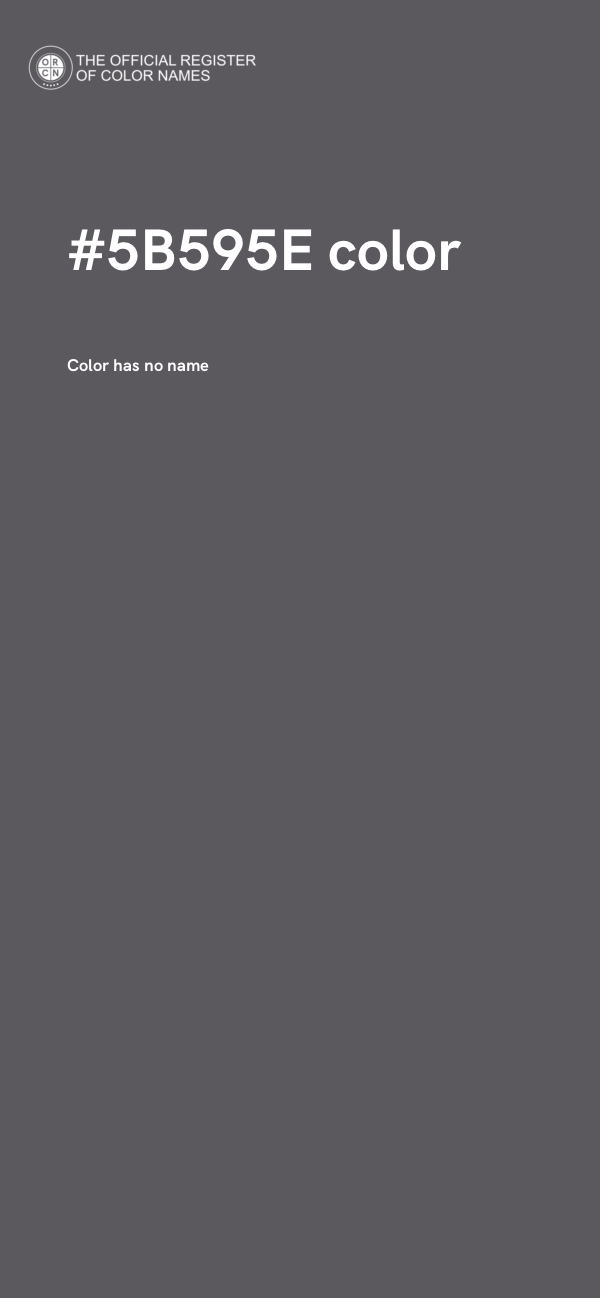 #5B595E color image