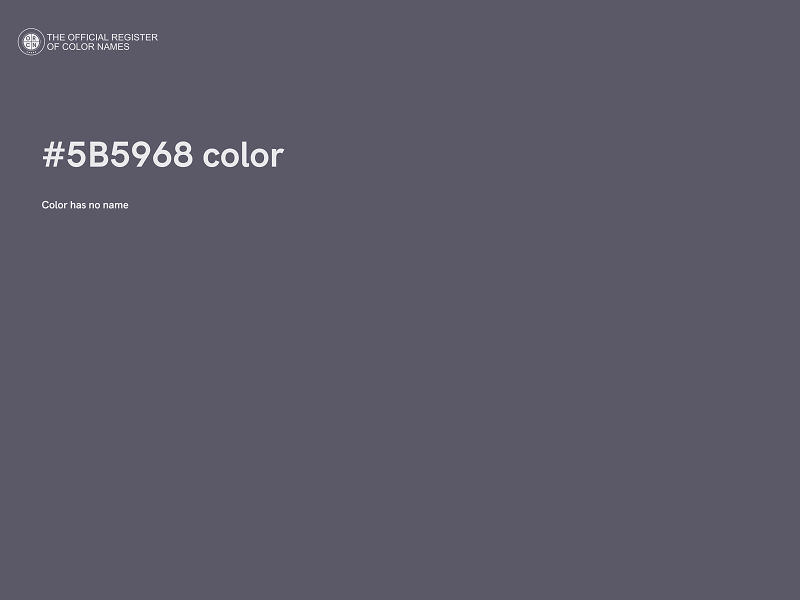 #5B5968 color image