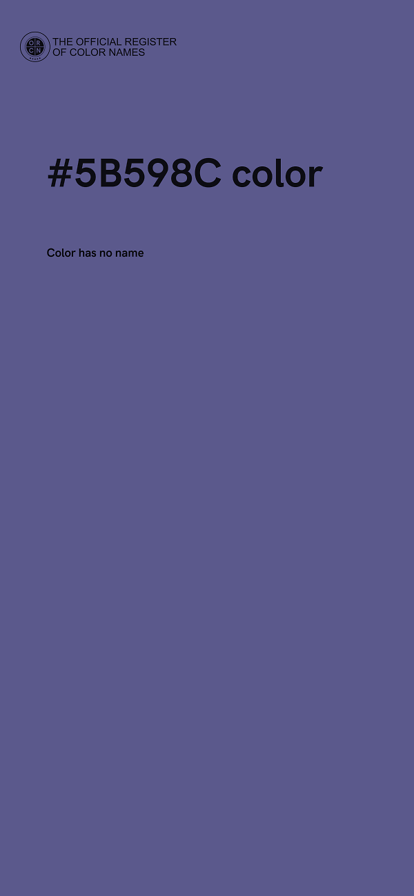 #5B598C color image