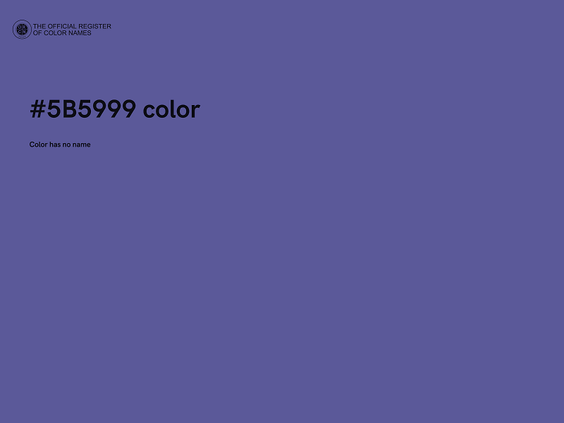 #5B5999 color image