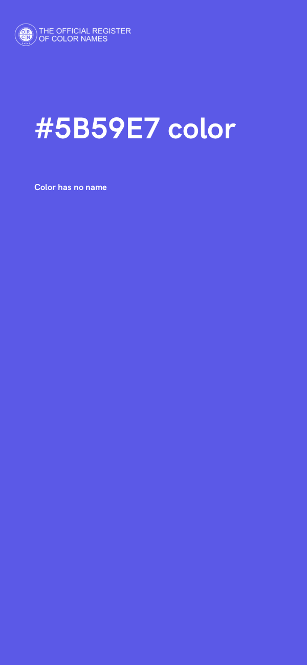 #5B59E7 color image