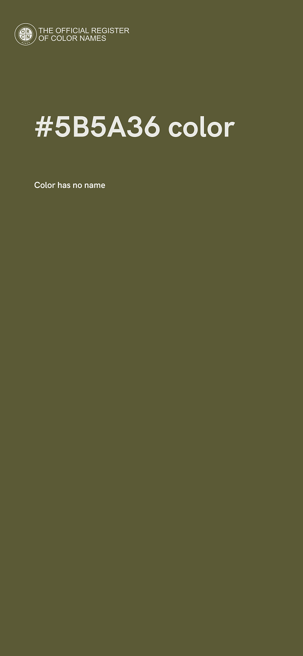 #5B5A36 color image