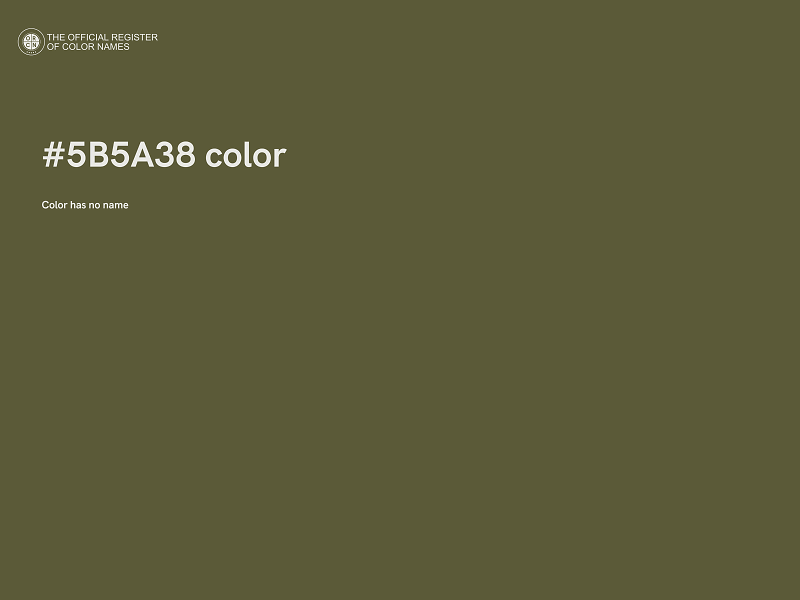 #5B5A38 color image