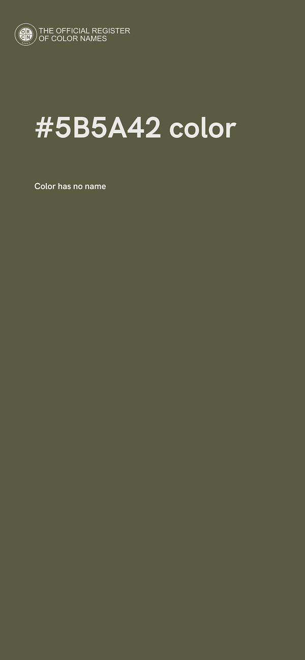 #5B5A42 color image
