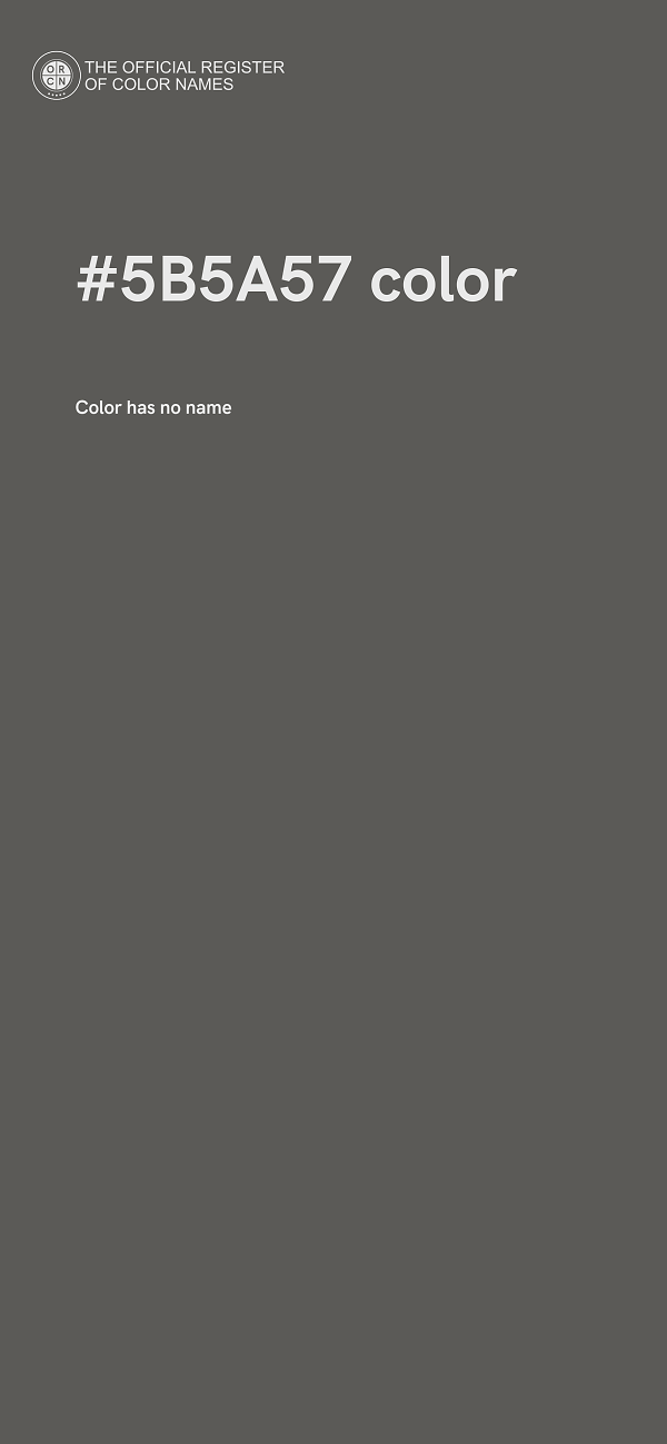 #5B5A57 color image