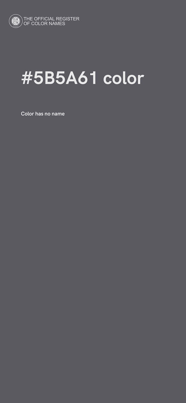 #5B5A61 color image