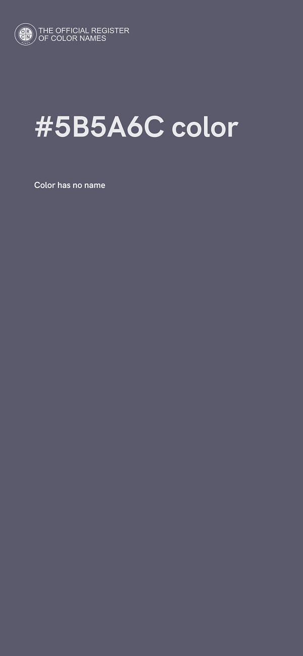 #5B5A6C color image