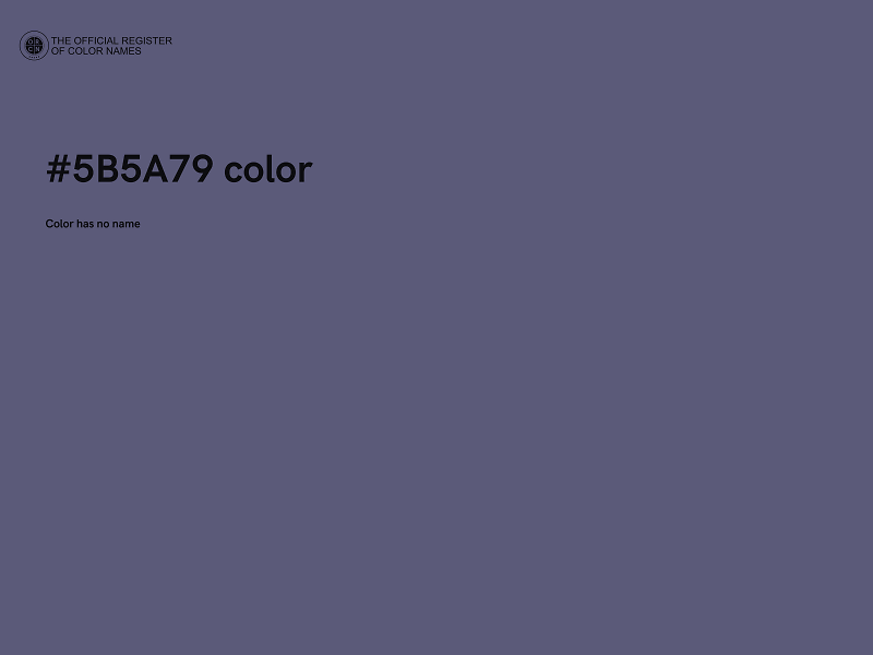 #5B5A79 color image