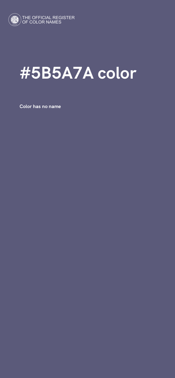 #5B5A7A color image