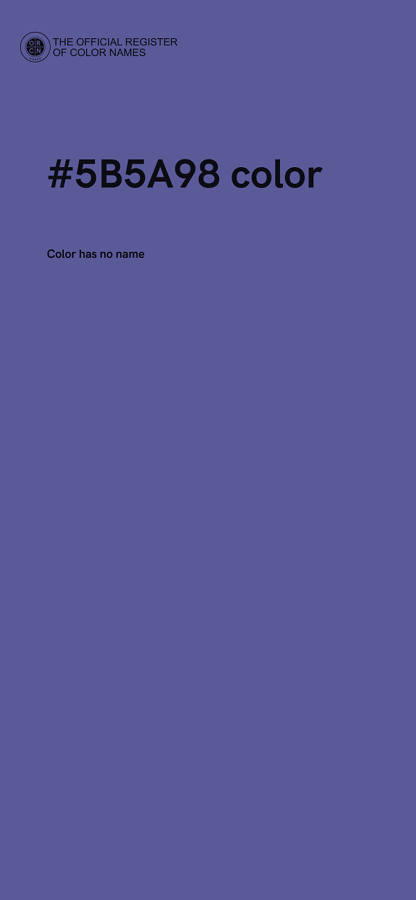 #5B5A98 color image