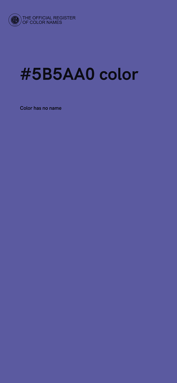 #5B5AA0 color image