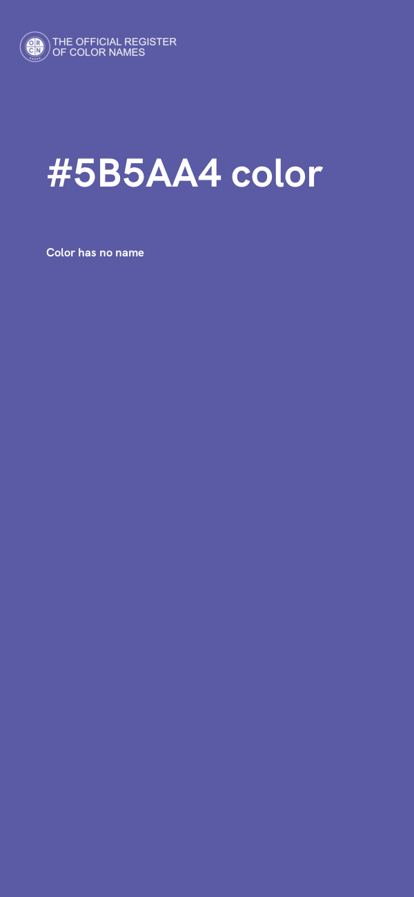 #5B5AA4 color image
