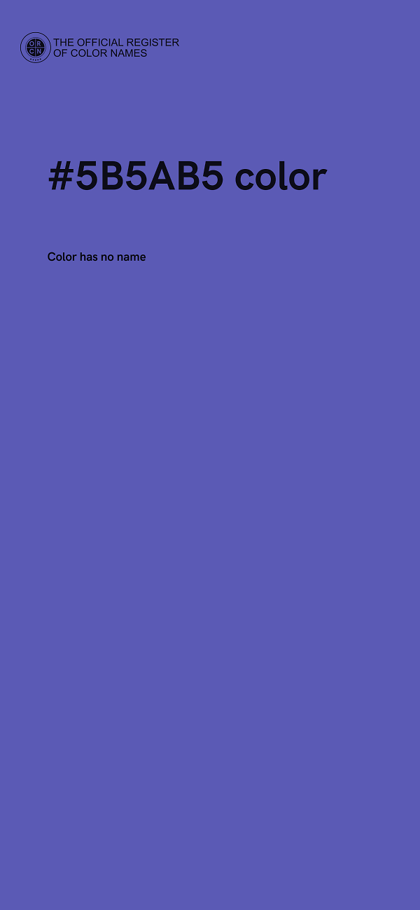 #5B5AB5 color image