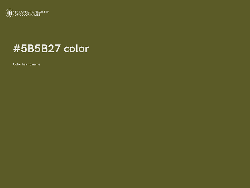 #5B5B27 color image