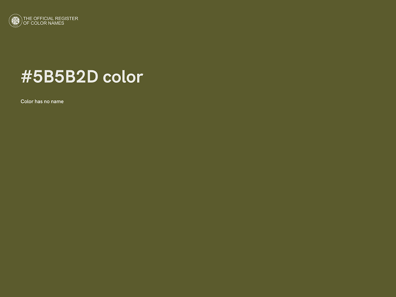 #5B5B2D color image