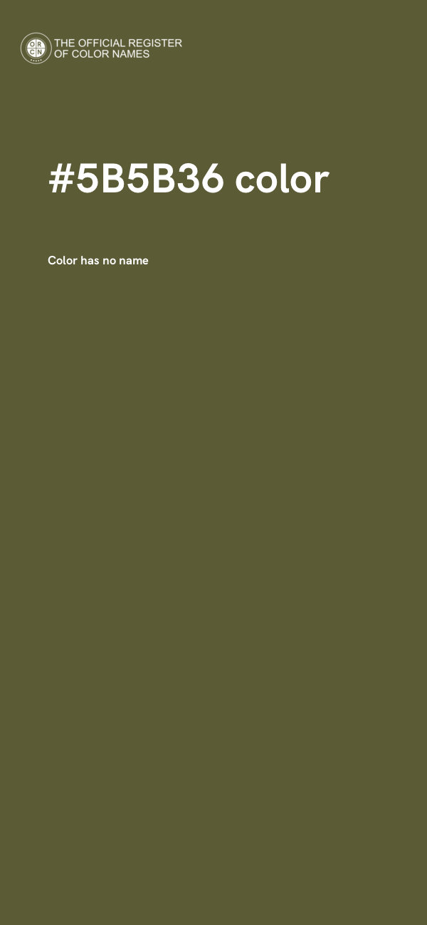 #5B5B36 color image