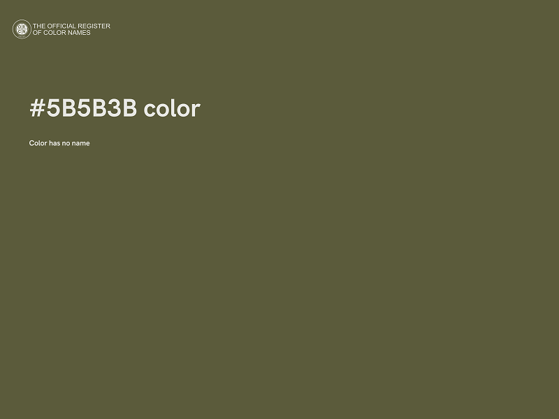 #5B5B3B color image