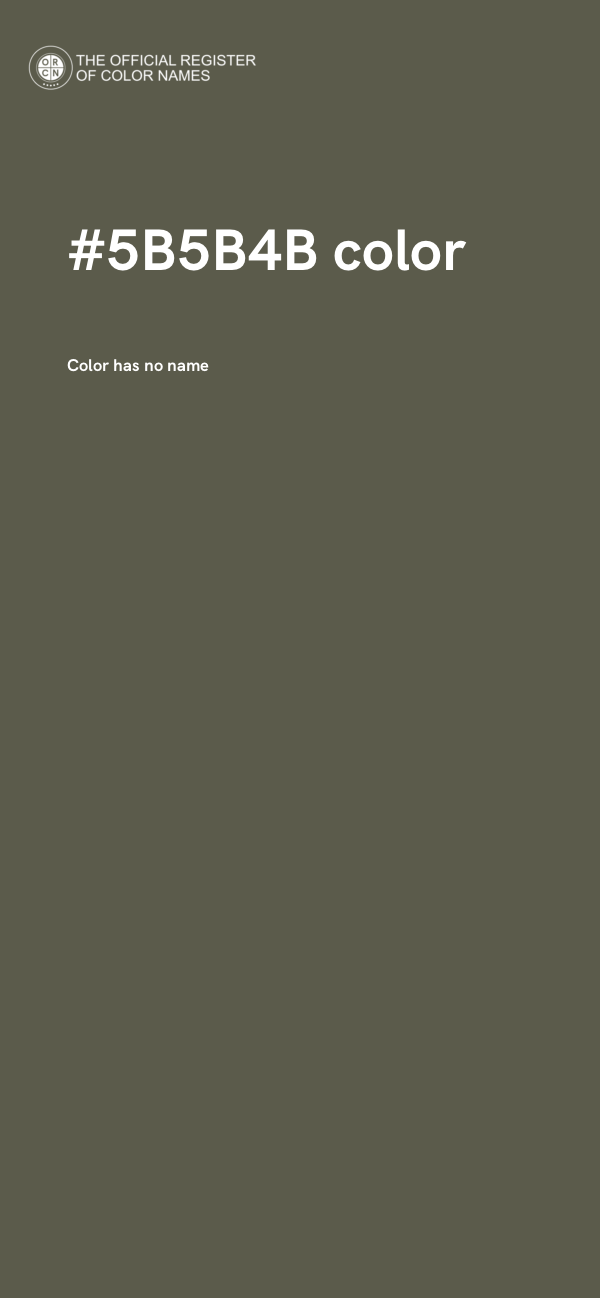 #5B5B4B color image