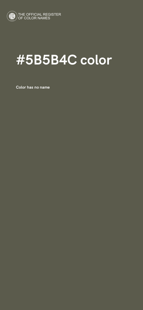 #5B5B4C color image