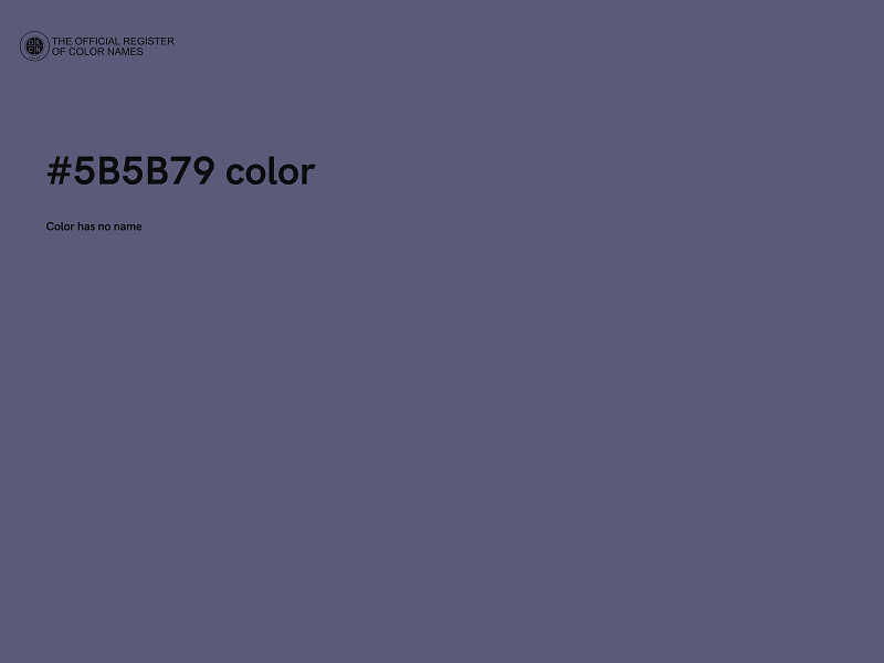 #5B5B79 color image