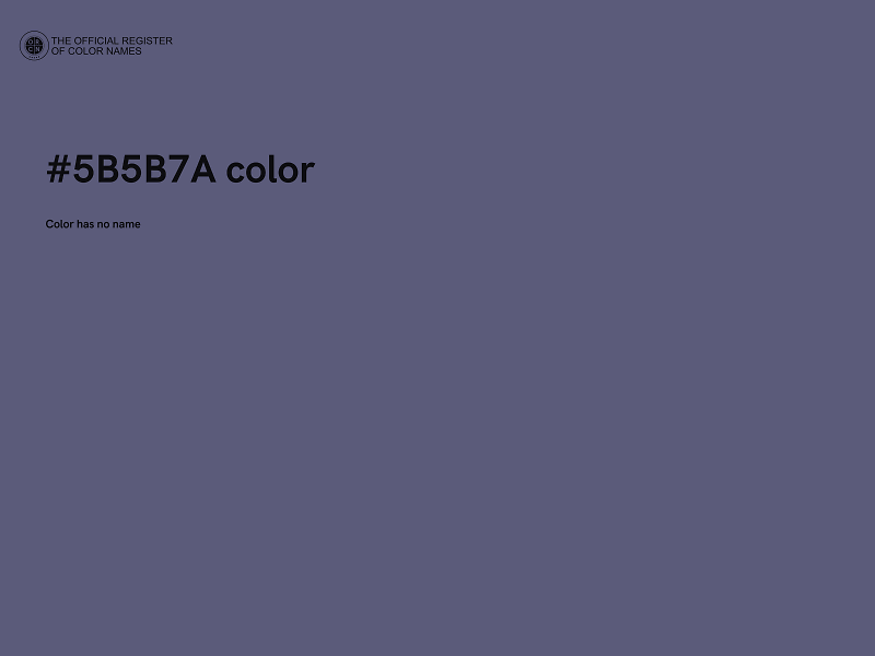 #5B5B7A color image