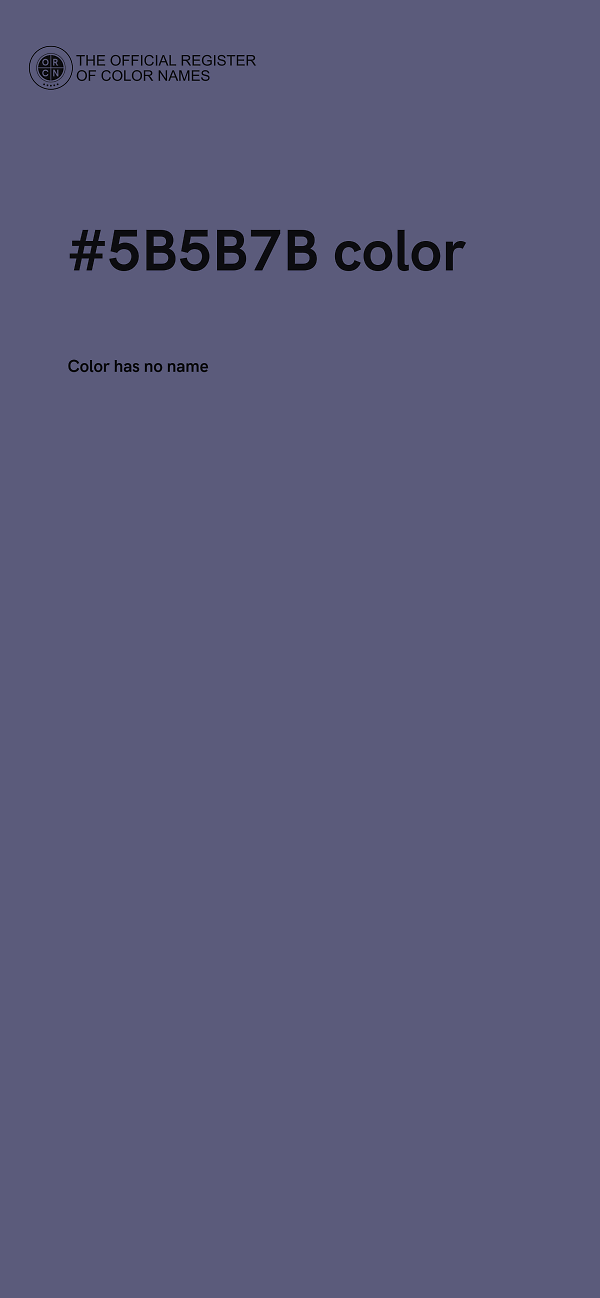 #5B5B7B color image