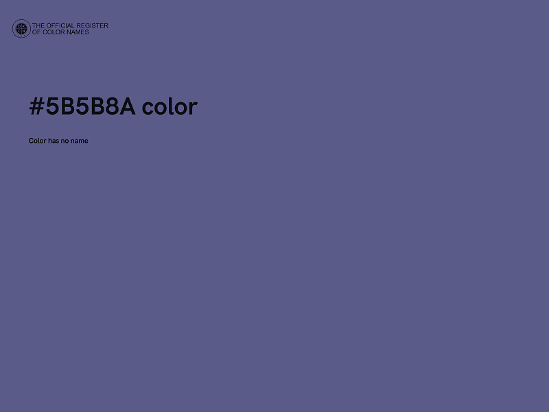 #5B5B8A color image