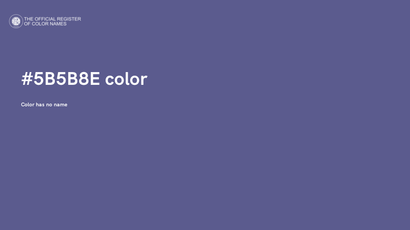 #5B5B8E color image