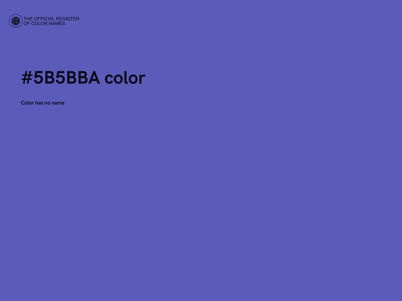 #5B5BBA color image