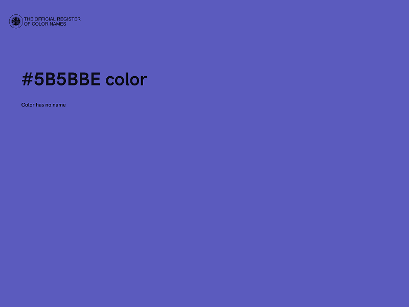 #5B5BBE color image