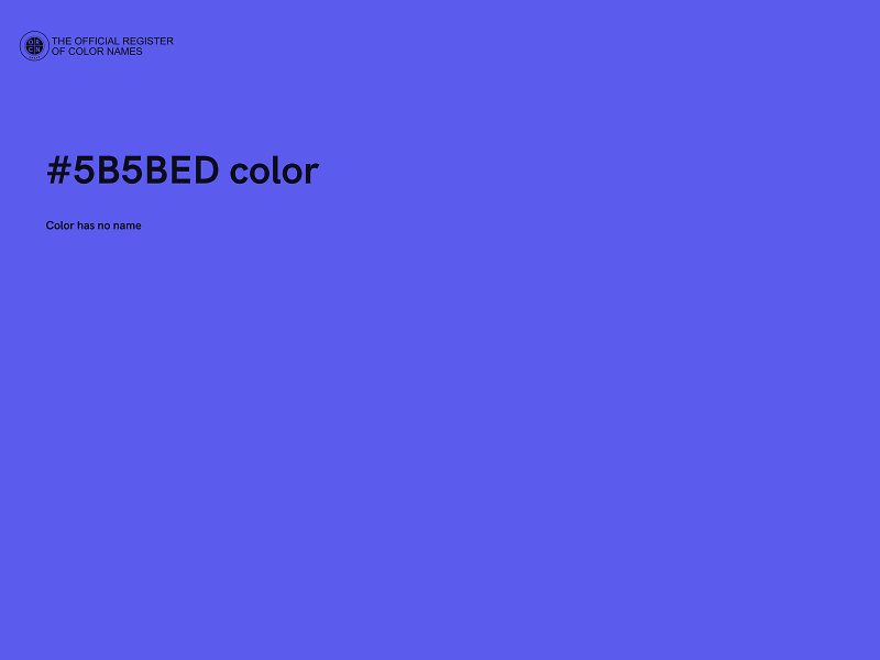 #5B5BED color image