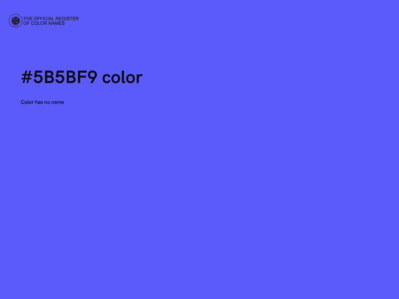 #5B5BF9 color image