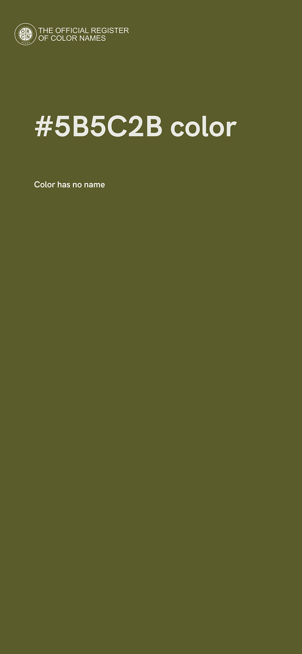 #5B5C2B color image