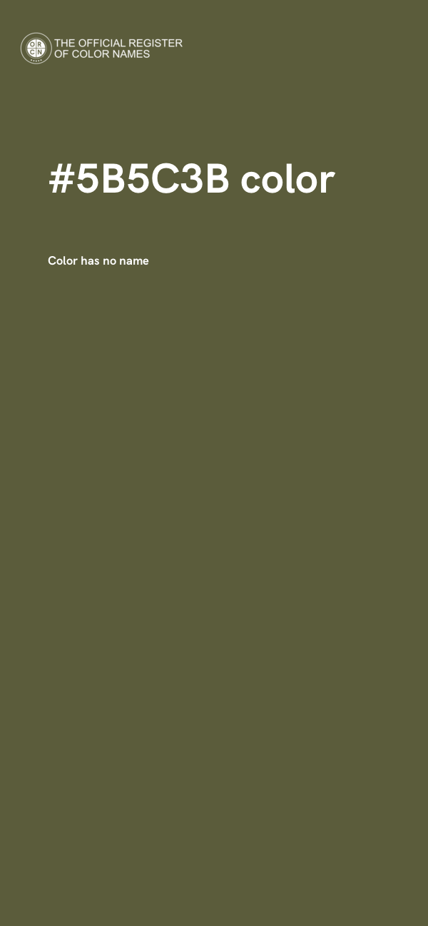 #5B5C3B color image