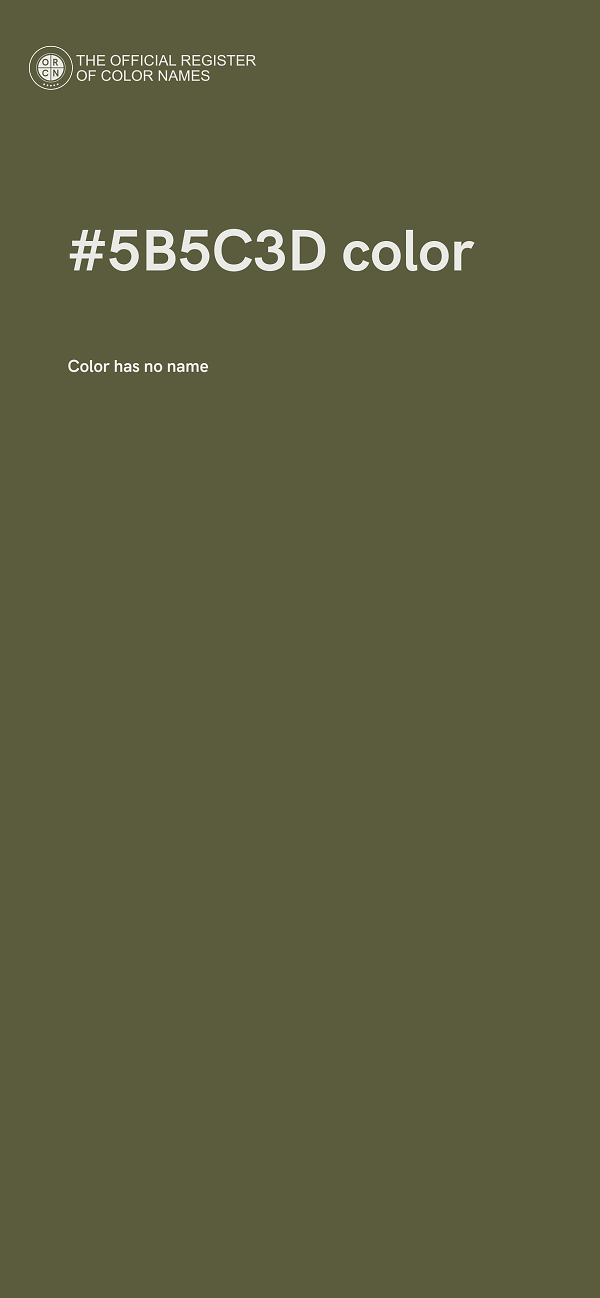 #5B5C3D color image