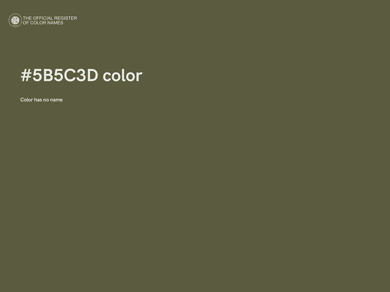 #5B5C3D color image