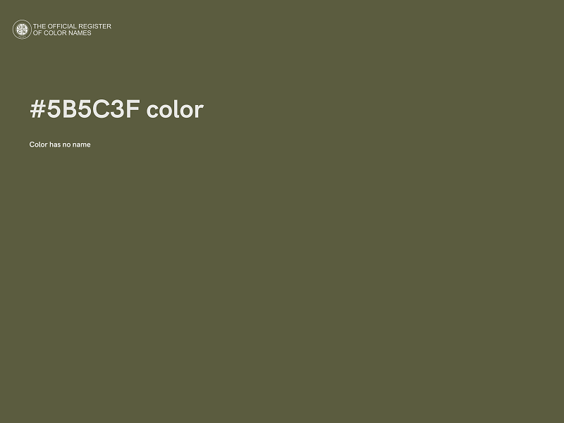 #5B5C3F color image