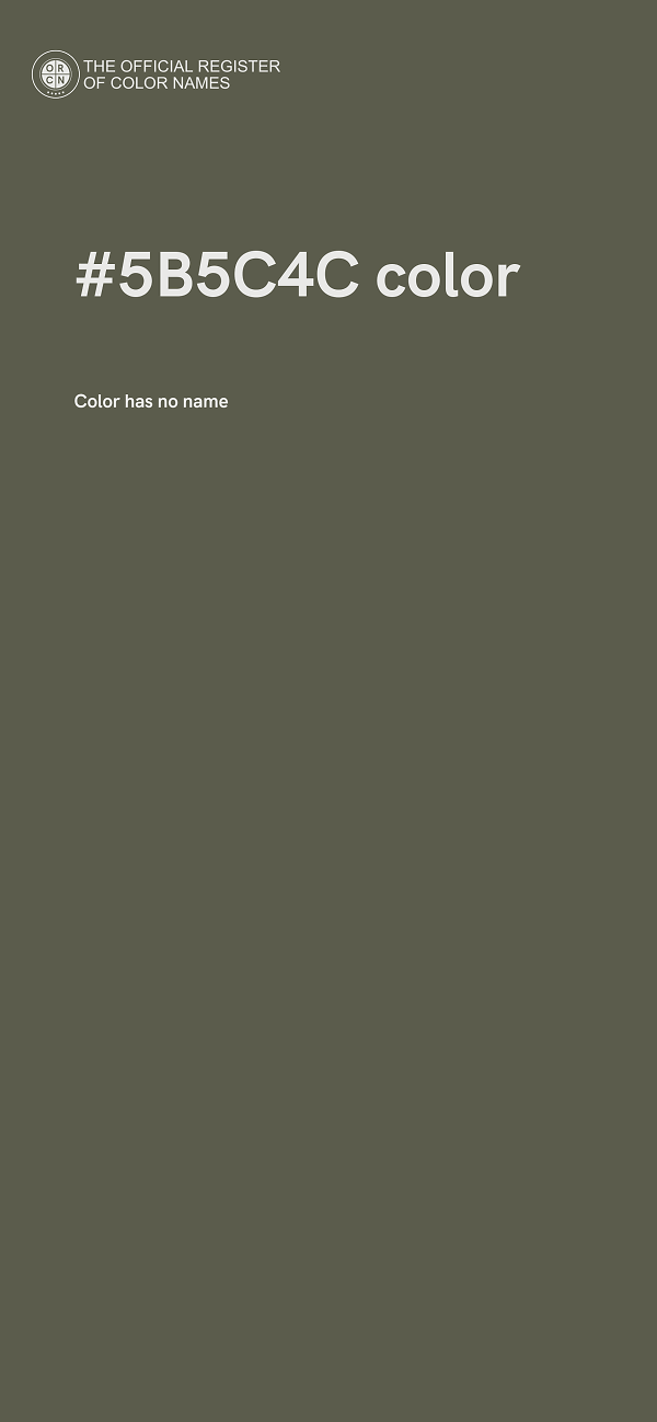 #5B5C4C color image