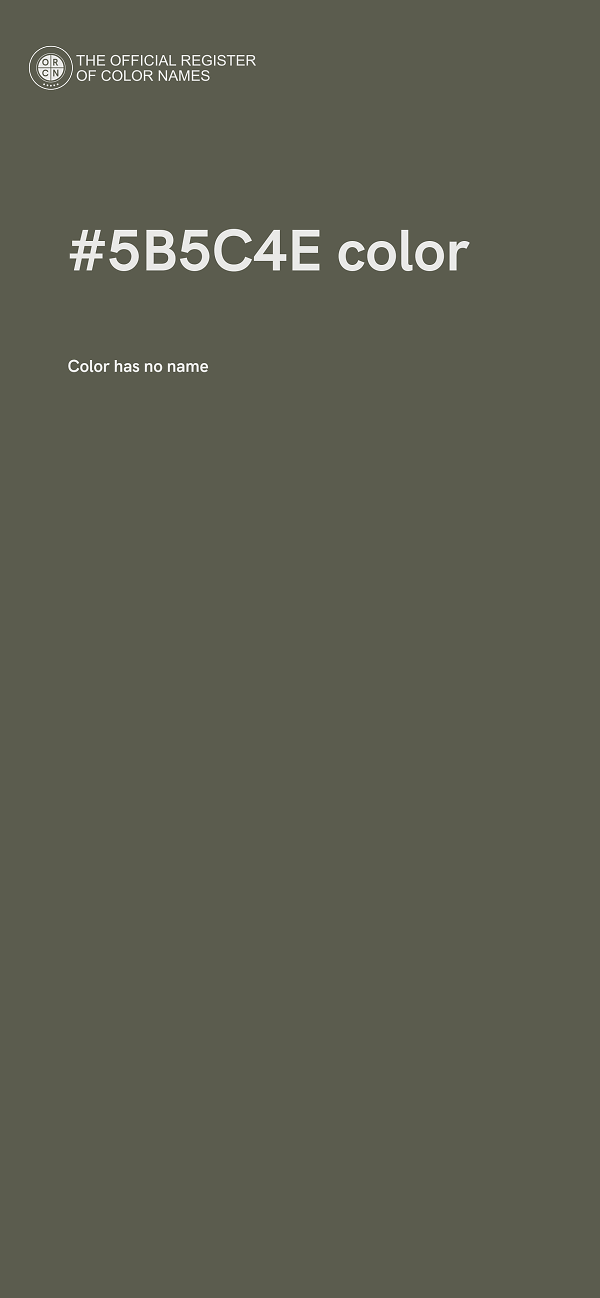 #5B5C4E color image