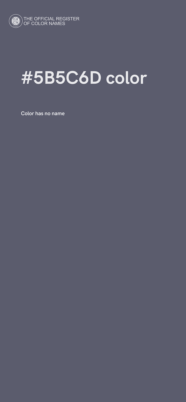 #5B5C6D color image