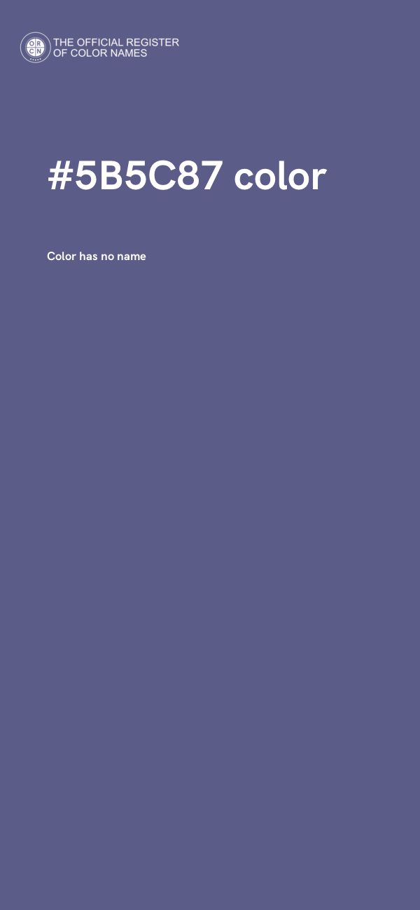 #5B5C87 color image