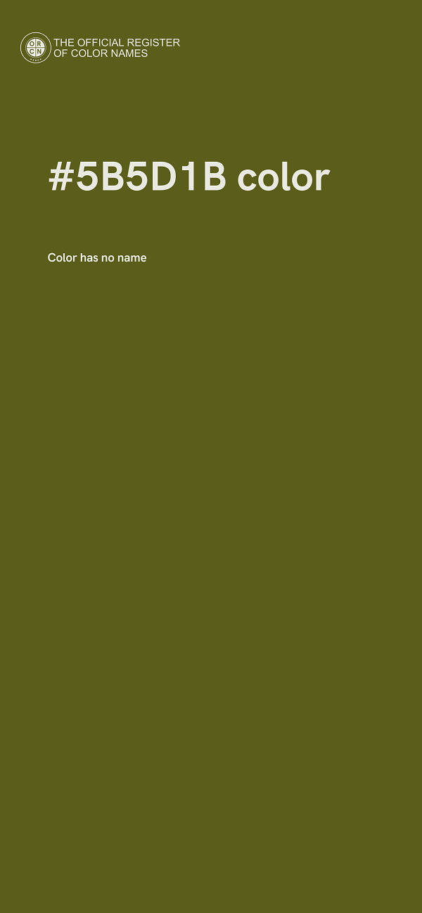 #5B5D1B color image