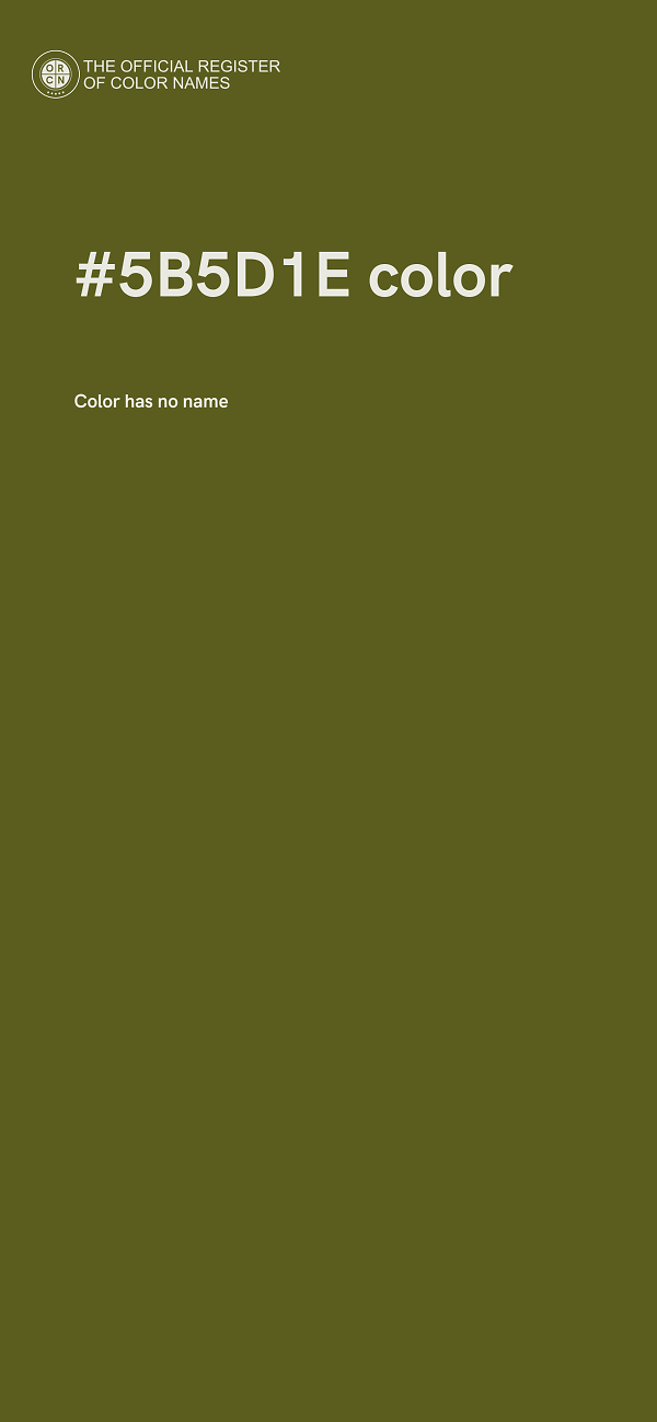 #5B5D1E color image